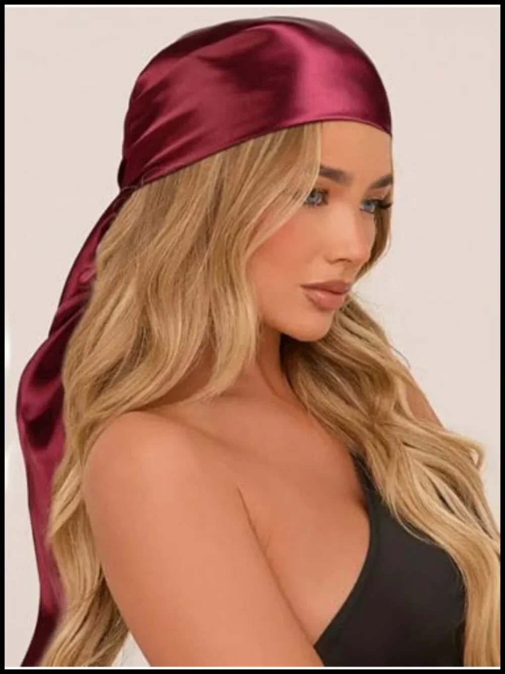 4 Pack Satin Square Head Scarf Silk Like Neck Scarf for Women Hair Wraps